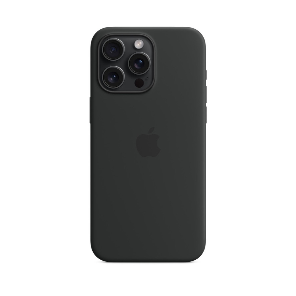 iPhone 15 Pro Max Silicone Case with MagSafe – Black NWOT